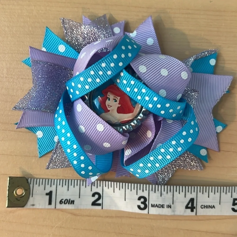 Girl’s Disney Frozen Ariel Hair Bows Bundle Variety 3